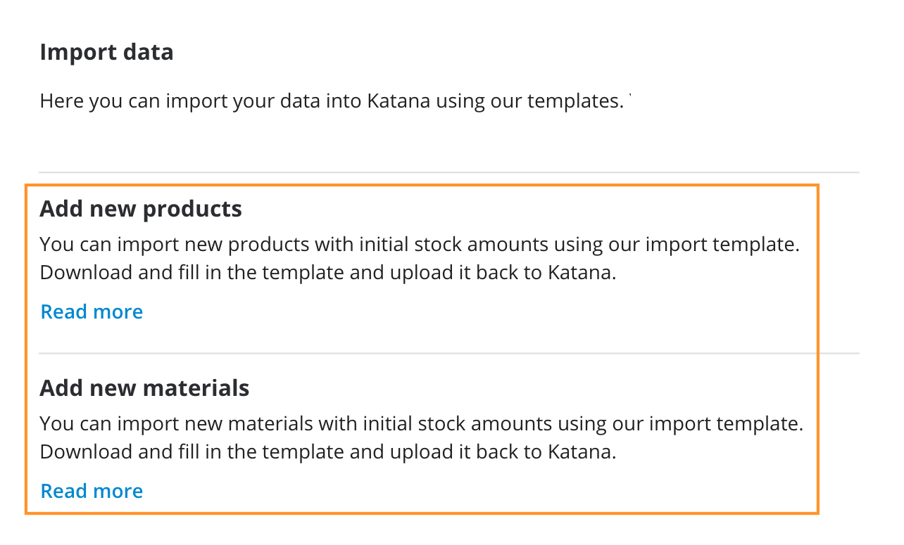 Screenshot of Katana app