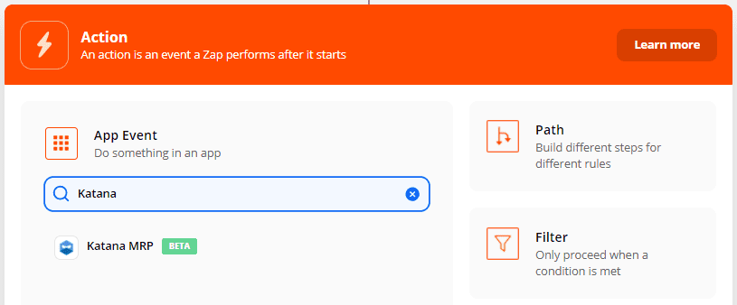 Zapier Katana x Pipedrive setup screenshot - step 6