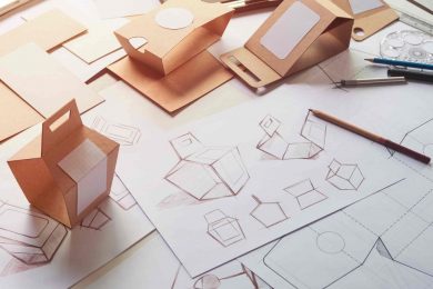 Packaging designs and blue prints for packaging ideas.