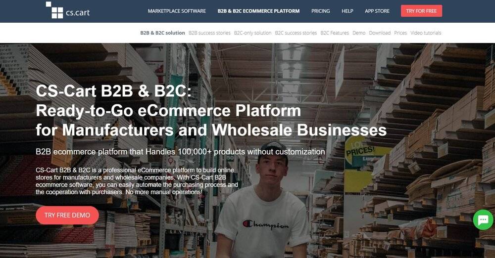 CS-Cart, the ultimate B2B eCommerce platform.