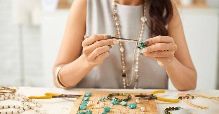 Jewelry making is one of the profitable hobbies that you can turn into a side business.