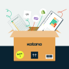 Illustration of a box containing different software that can be integrated with Katana