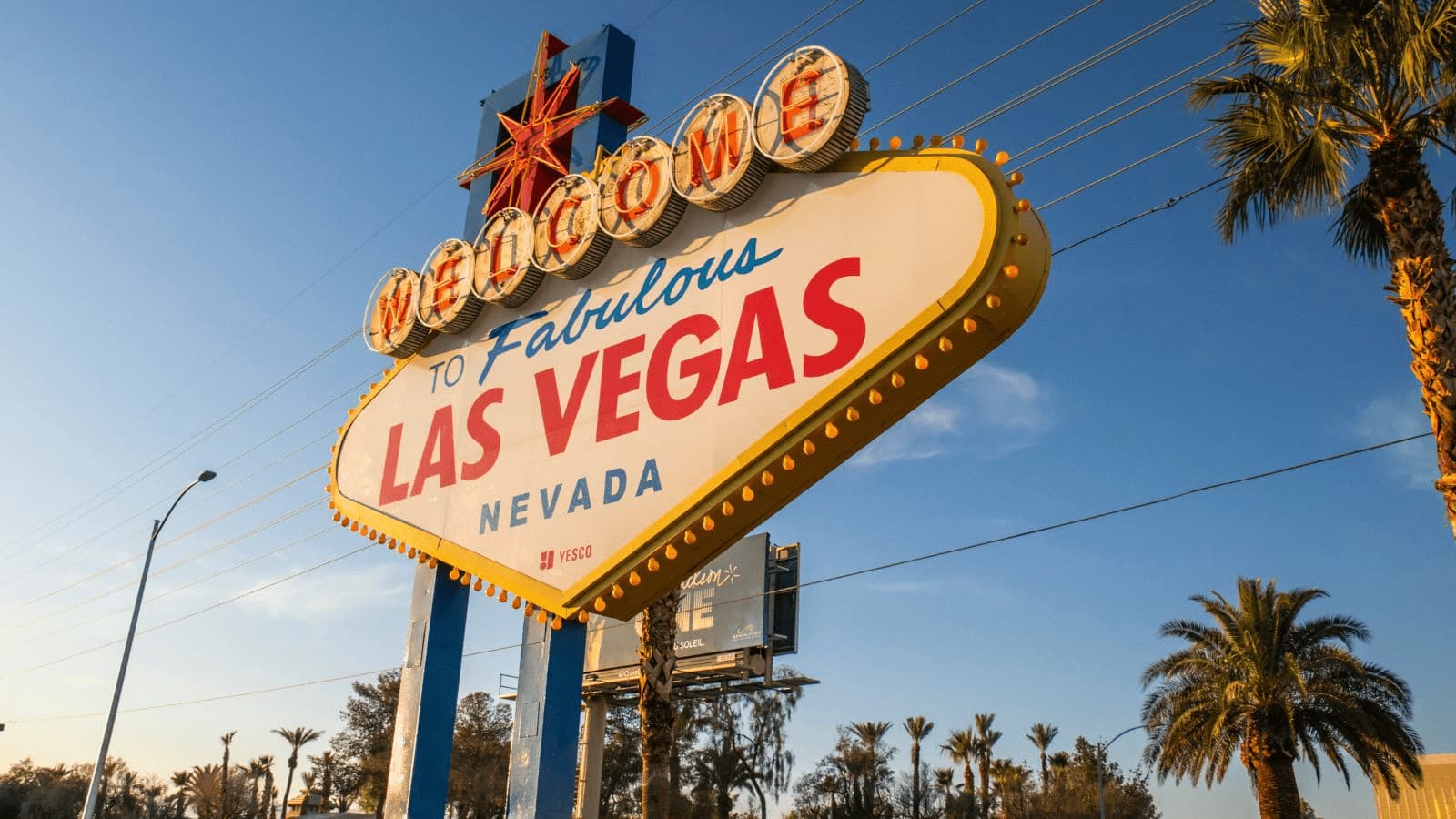 A picture of the famous welcome to Las Vegas sign.