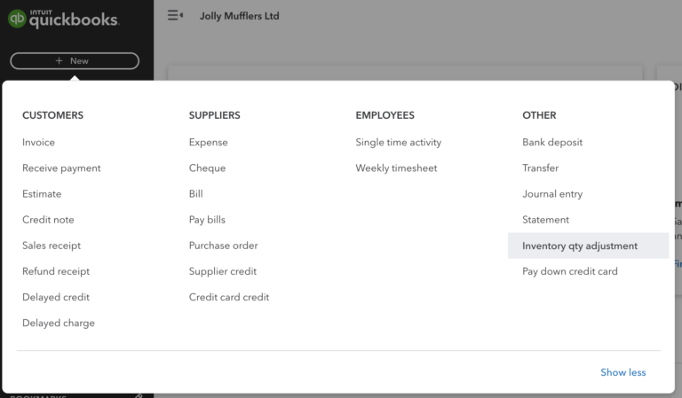 How to Adjust Inventory in QuickBooks Online — Katana