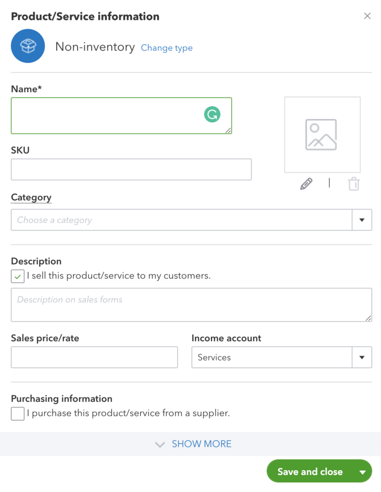 QuickBooks NonInventory Items the What and How — Katana