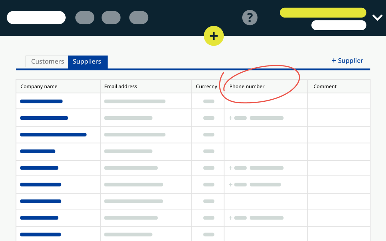 Store addresses and phone numbers in the Supplier Card — Katana